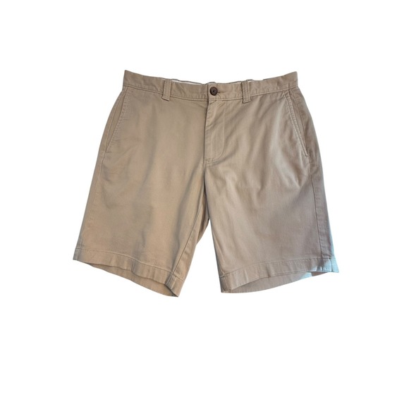 J.Crew Other - J.Crew Mens 9 Inch Inseam Stretch Chino Shorts Khaki Tan Size 32 H5020 NWT
